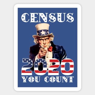 Census 2020 You Count Magnet